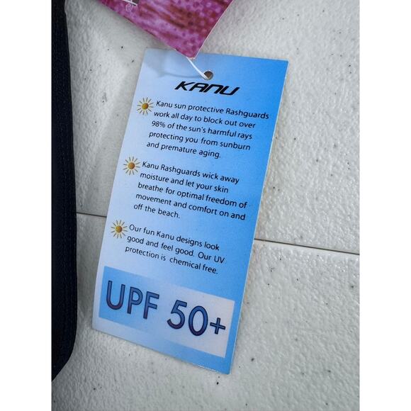 NWT!! "KANU" Surfing Top Womens UPF 50+ Beach Wear Water Boat Ski Tubing Swim - Picture 8 of 10